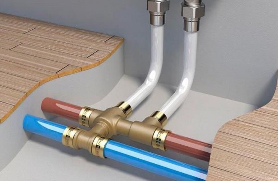 Первинне прокладання води та каналізації